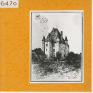 Longué : Château d'Avoir (Atlas Célestin Port, planche 12, gravure)