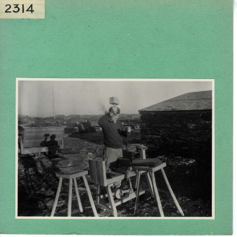 Trélazé : Fendeur d'ardoises