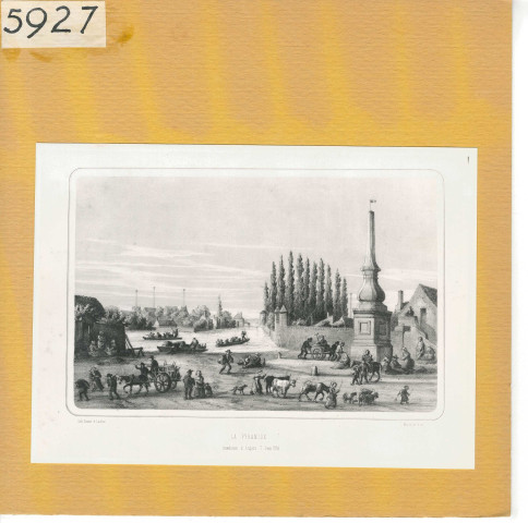 Trélazé : Inondations (La Pyramide, Juin 1856)