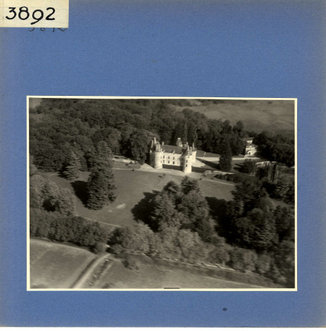 Luché-Pringé : Château de Gallerande, vue aérienne