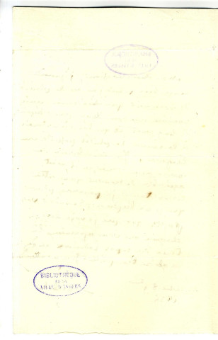Correspondance de Mirbel [à Gaudichaud]