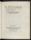 M. Tul. Ciceronis de legibus libri tres Platonico more per dialogos conscripti, adiectis in eosdem Petri Victorii et alterius cujusdam viri eruditissimi scholiis