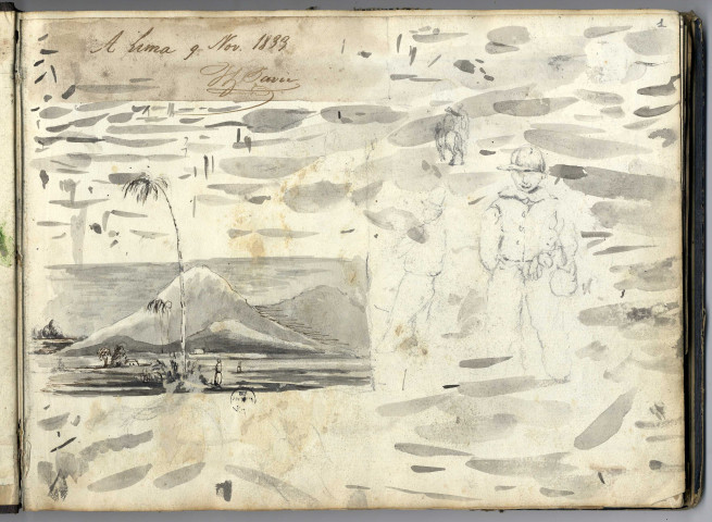 Croquis de voyage de Théodore Pavie