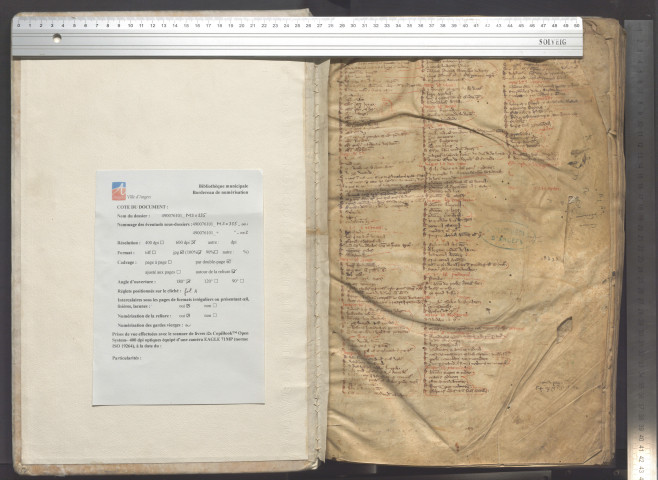 Digestum vetus, avec l'Apparatus. « Hec (sic) in compilacione Digesti fuit dictum, non quando leges facte fuerunt... »