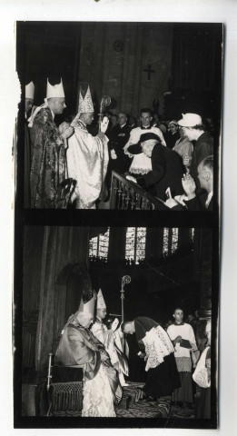 Portraits photographiques de Mgr Pierre Veuillot, évêque d'Angers (1959-1961)
