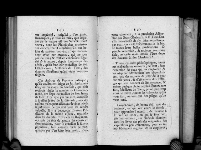 Avis au tiers-état de la paroisse d'Anjou
