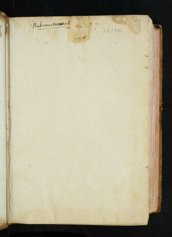 Raban Maur. De universo, en 22 livres. Début de la dédicace à Louis le Germanique : « Audita bona opinione... » Début de la dédicace à l'évêque Hemmo : « Memor boni studii... » Début de l'ouvrage : « Primum apud Hebreos Dei nomen Heli... » Table des chapitres des 22 livres. Finit aux mots suivants du livre XXII : « Funiculus argenteus et recurrat vita... »