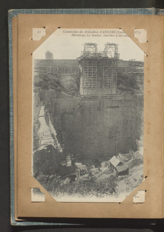 Commission des Ardoisières d'Angers - Hermitage La Saulaie carrière à ciel ouvert