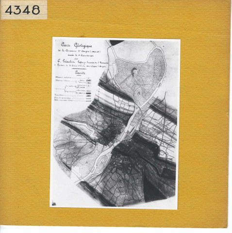 Angers : Carte géologique, plan