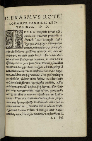 D. Erasmi Roterodami de constructione libellus, scholiis doctissimis Henrici Primaei illustratus. Adjecimus Gerhardi Listrii de octo figuris constructionis libellum