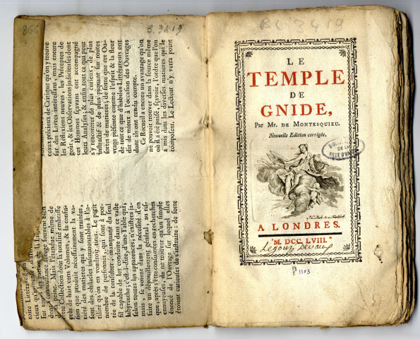 Le Temple de Gnide, par M. de Montesquieu