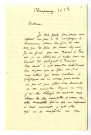 Lettre d'Eugène Delacroix à George Sand