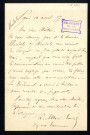 Lettres autographes acquises ou données en complément de la collection de François Grille. Signataires de : Allain-Targé - Lafayette