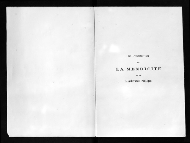 De l'extinction de la mendicité et de l'Assistance publique. Rapport fait au Conseil municipal d'Angers dans la séance du 27 Xbre 1871