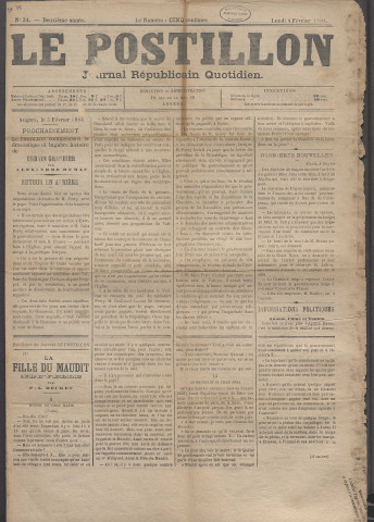 Le postillon. 4 fév. 1884 (2e année, n° 34)