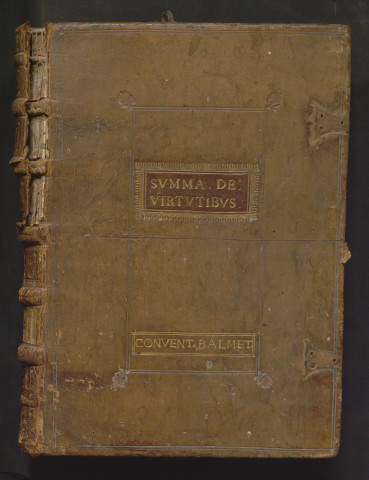 Guillaume Péraud. « Incipit summa de virtutibus. Presens opus habet quinque partes principales... »