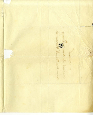 Pièce 5 - Lettre de David d'Angers au baron Gaspard de Prony