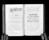 Lettre du comte de Mirabeau à M. de Lacretelle relative à son ouvrage sur la dénonciation de l'agiotage