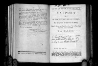 Rapport fait à la Convention par Barère, sur les succès de l'armée du Rhin, 28 messidor an II