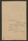Correspondance passive de Pierre-Jean David d'Angers provenant de la collection d'André Bruel. Dossier 3, Lettres autographes du Comte Louis Nicolas Auguste de Forbin à David d'Angers