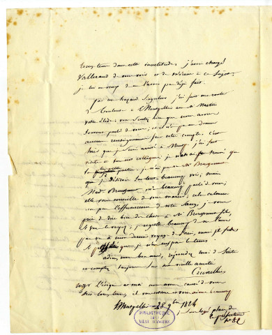 Correspondance de Cruveilhier [avec le Dr Lallemand]