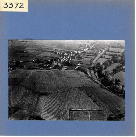 Saint-Aubin-de-Luigné : Vue d'ensemble (vue aérienne)