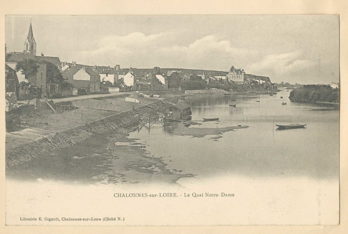 Chalonnes-sur-Loire. Le quai Notre-Dame