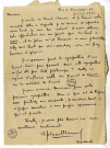 Lettre de Roland-Manuel