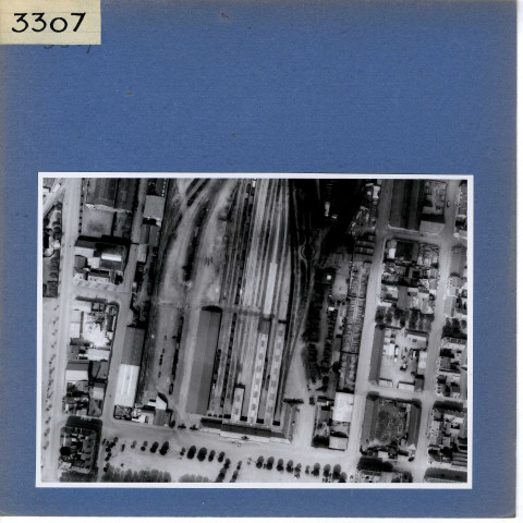 Angers : Vue aérienne à l'aplomb de la gare Saint-Serge