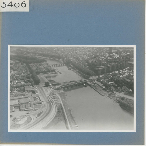 Angers : La Maine, vue aérienne