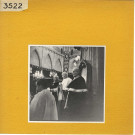 Angers : Messe de requiem pour le pape Pie XI à la cathédrale ; Mgr. Rurmeau, évêque d'Angers, à la cathèdre.