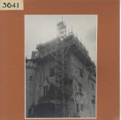 Montsoreau : Echafaudage extérieur