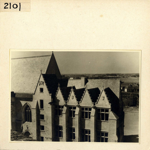 Angers : Détail du toit du Châtelet