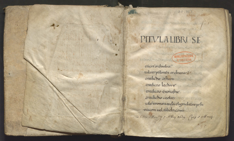 Recueil de bénédictions à l'usage d'une congrégation régulière