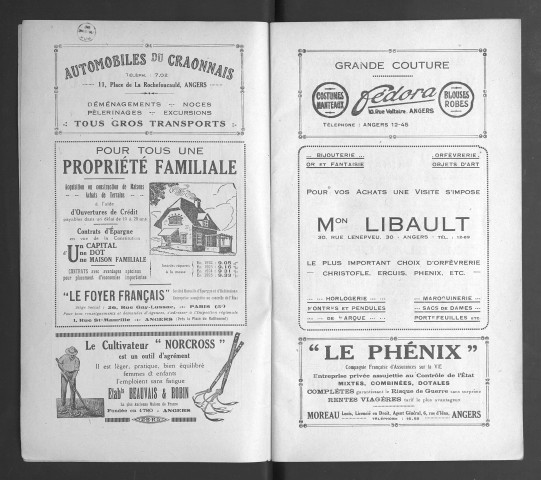 Angers revue. Numéro spécial. Cinquantenaire de la Société des concerts populaires