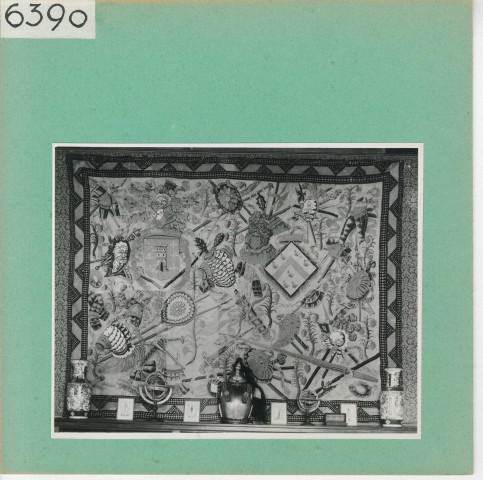 Les Verchers-sur-Layon : Château d'Echuilly, tapisserie de la grande salle