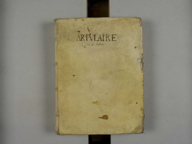 Cartulaire de Saint-Aubin d'Angers. Classement topographique, avec titre courant