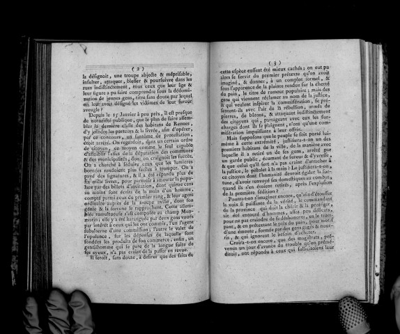 Quelques réflexions sur les malheureuses journées passées à Rennes, les 25 et 26 janvier 1789