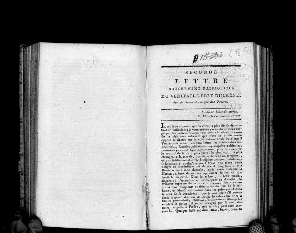 Seconde lettre bougrement patriotique... sur le serment civique des prêtres