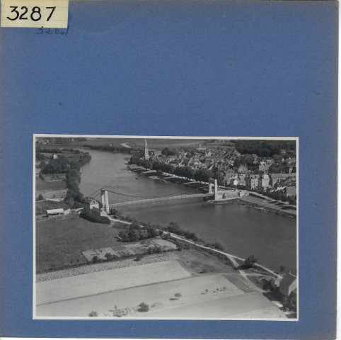 Chalonnes : Pont, vue aérienne