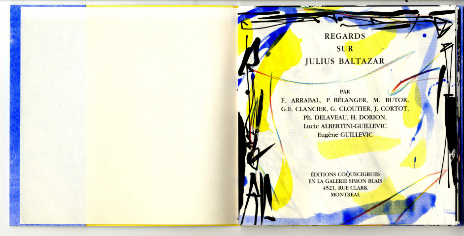 Regards sur Julius Baltazar