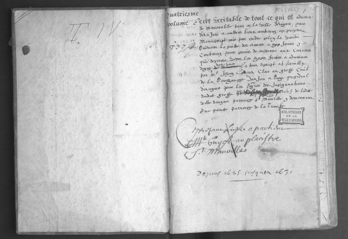 Vol. IV. Histoire d'Anjou, de 1625 à 1630