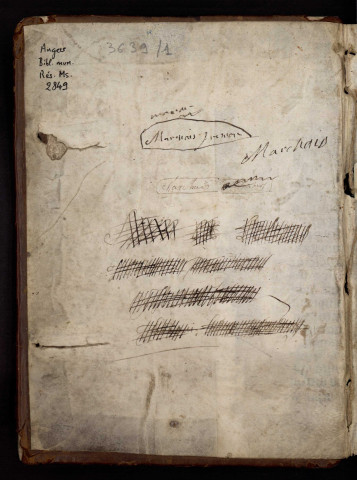 Livre d'heures en français et latin, attesté en Anjou aux XVIIe et XVIIIe siècles