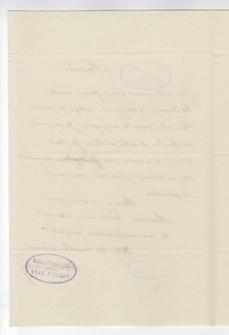 Correspondance de Auguste Barbier, poète [à Pierre-Jean David d'Angers]