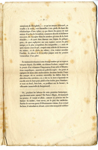Gaspard de la nuit [Prospectus de vente], fantaisie à la manière de Rembrandt et de Callot par Louis Bertrand avec une notice par M. Sainte-Beuve