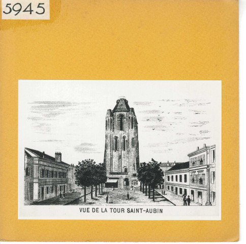 Angers : Tour Saint-Aubin (Catalogue exposition de 1895)