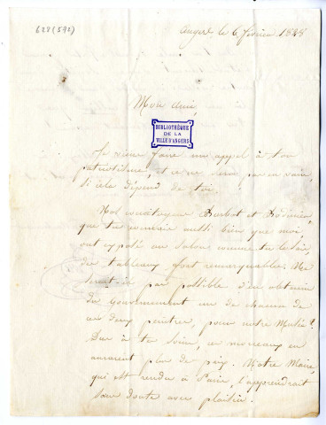 Pavie (Louis), imprimeur à Angers