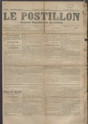 Le postillon. 8 fév. 1884 (2e année, n° 38)