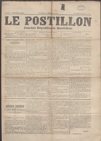 Le postillon. 9 janv. 1884 (2e année, n° 8)