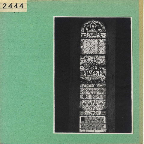 Cizay-La-Madeleine : Abbaye d'Asnières (vitrail)